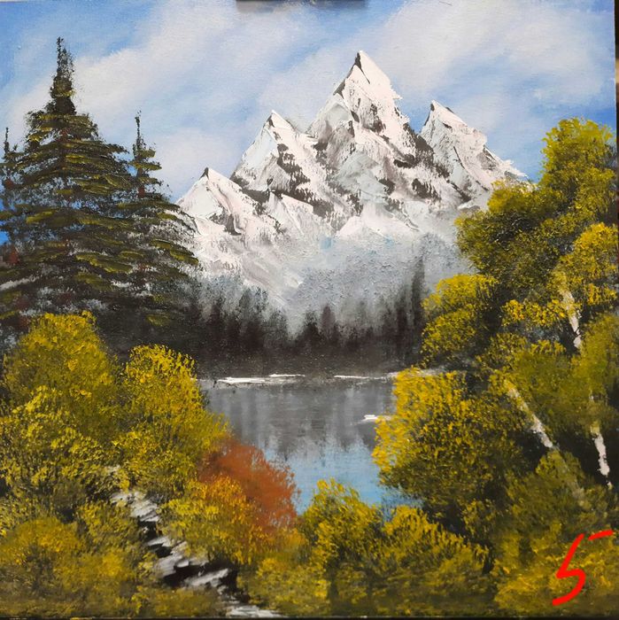 Картины маслом. Пейзажи маслом. Море. Горы.