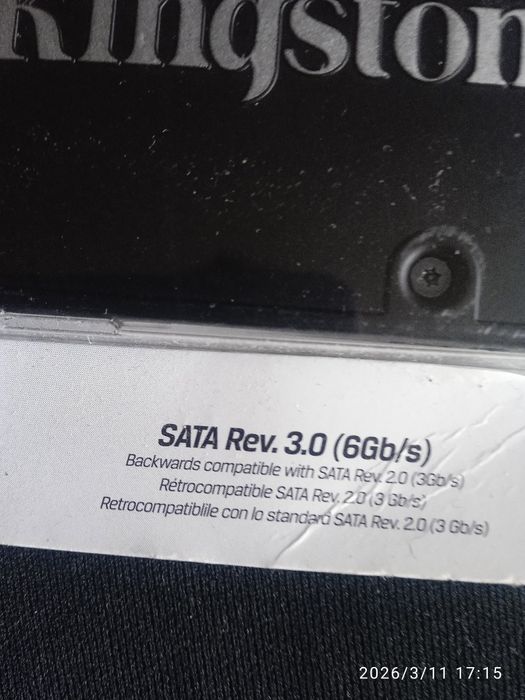 SSD дискKingston KC 600 1 TB 2,5 SATA lll 3D NAND Новий