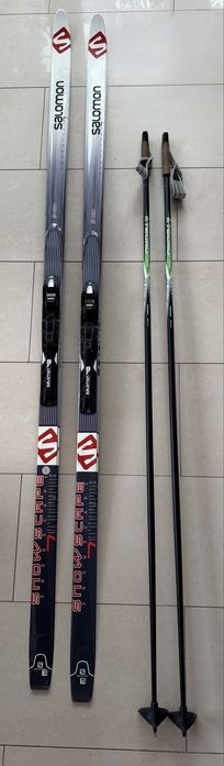 Narty biegowe Salomon XL193 + kijki composite 155