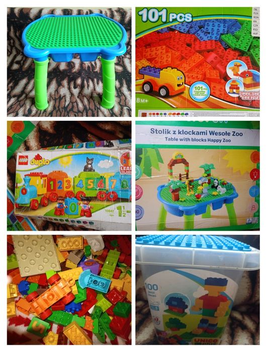 Mix klocków Duplo ( zestawy te co na zdjęciach)