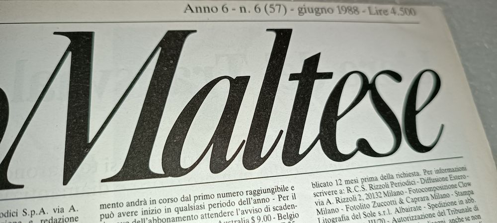 Antigas revistas banda desenhada Corto maltese