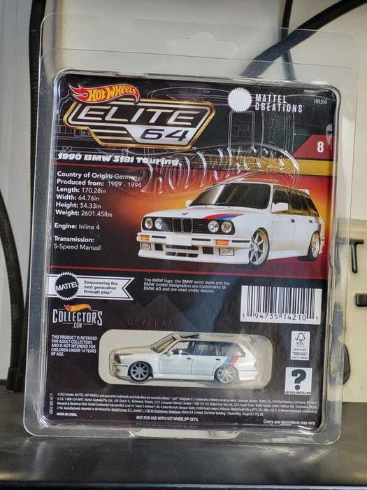 Mattel Creations Hot Wheels Collectors Elite 64 1990 BMW 318i Touring
