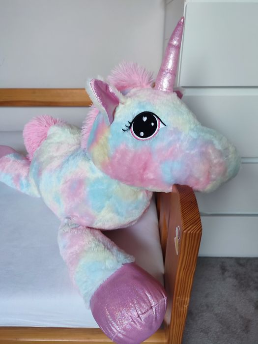 Koń jednorożec maskotka duża misiek