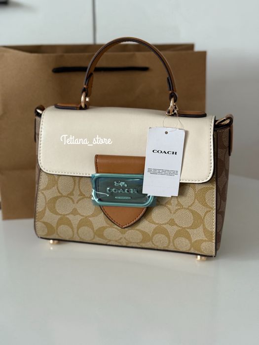 Coach Morgan Top Handle Satchel Коач морган Натуральна шкіра