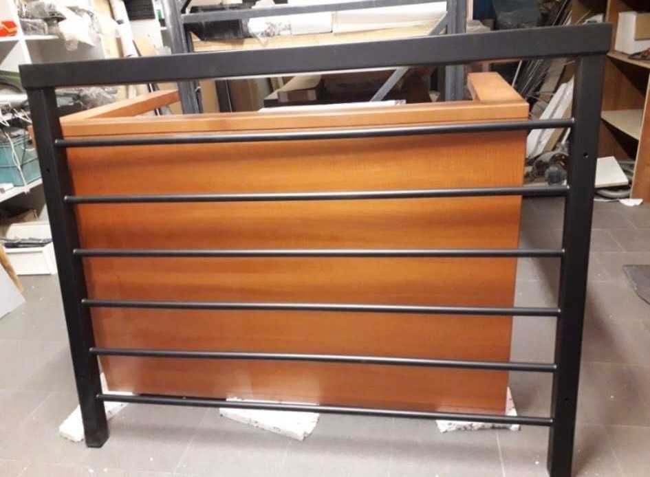 Balustrada zewnętrzna ocynkowana malowana proszkowo 140x110