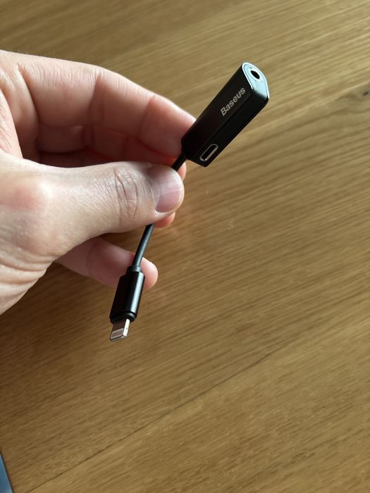 Adapter Baseus lightning - mini jack / lightning