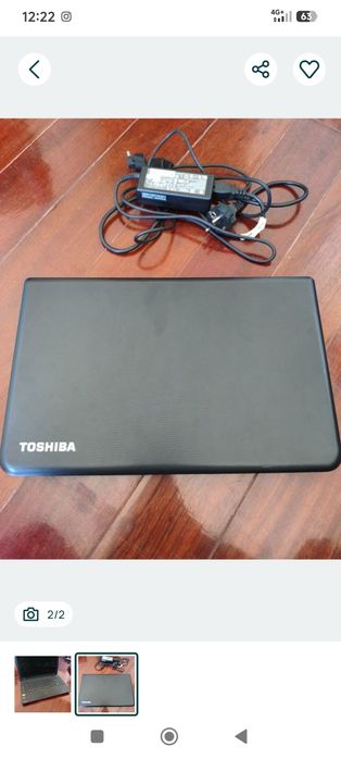 Portátil Toshiba satellite C50D-A-10M. 

NÃO FUNCIONA! PARA PEÇAS. Vendo com o carregador.