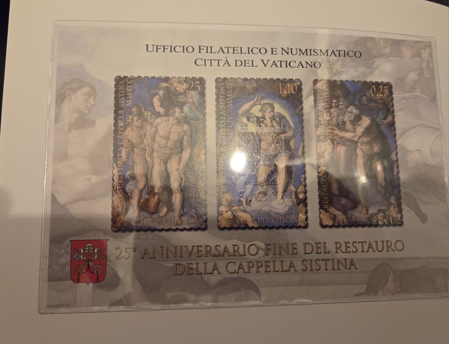 Moeda 2 Euros Aniversário Restauro da Capela Sistina Vaticano 2019