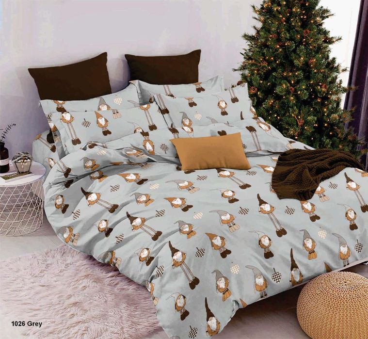 Новорічна постільна білизна,постіль,бязь,полуторка на подарунок