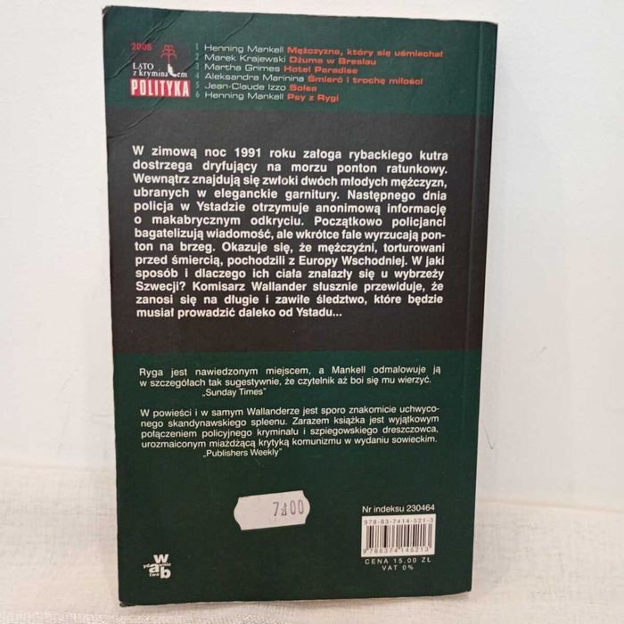 Psy z Rygi. Henning Mankell