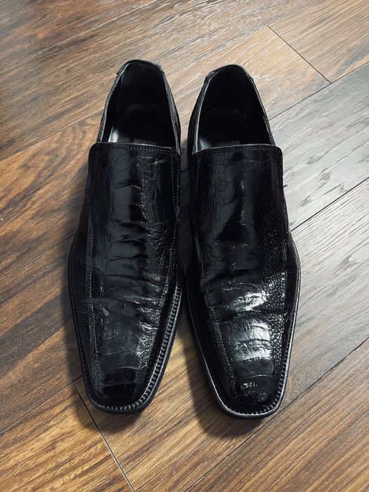 Туфли mauri ручной работы кожа страус