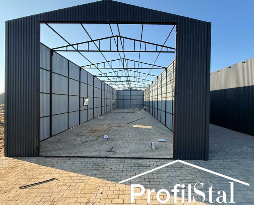 Hala hale blaszane garaz garaze 6x25,6x20,6x15,6x10