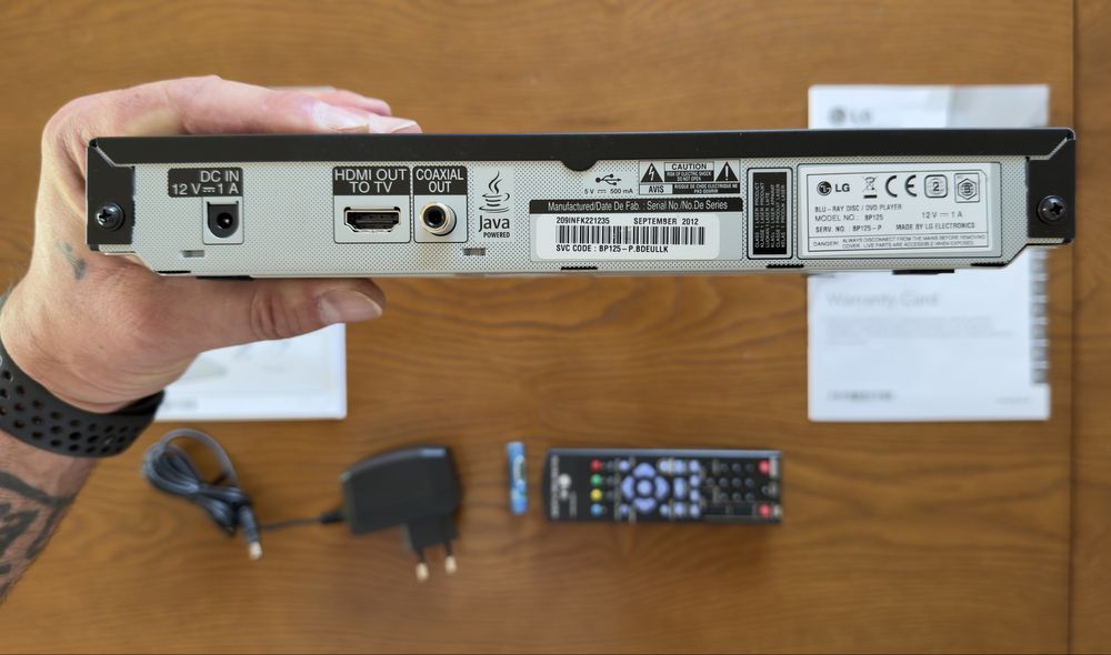 Leitor de Blue-Ray LG BP125 - NOVO