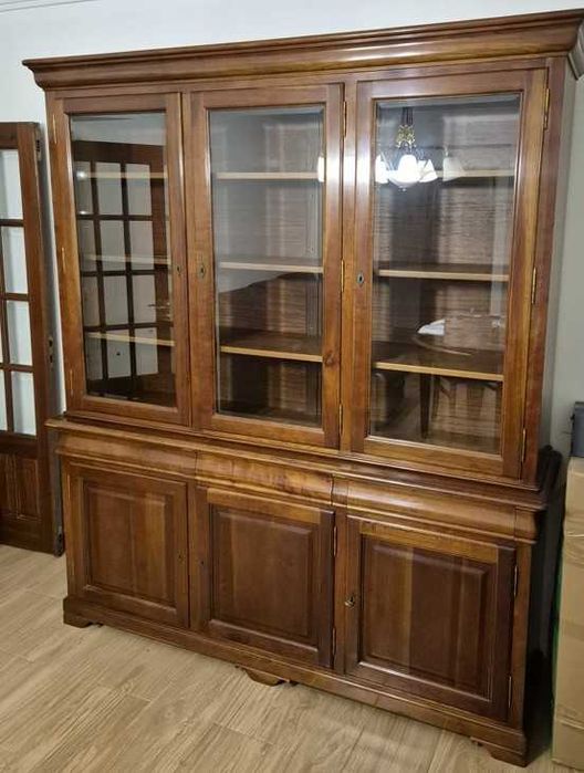 Móvel Sala C/Vitrine - Madeira Cerejeira