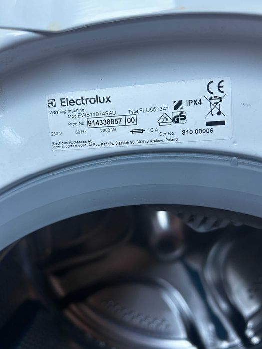 Pralka Electrolux CompactCare 7 kg / 1000 obr. – sprawna, zadbana