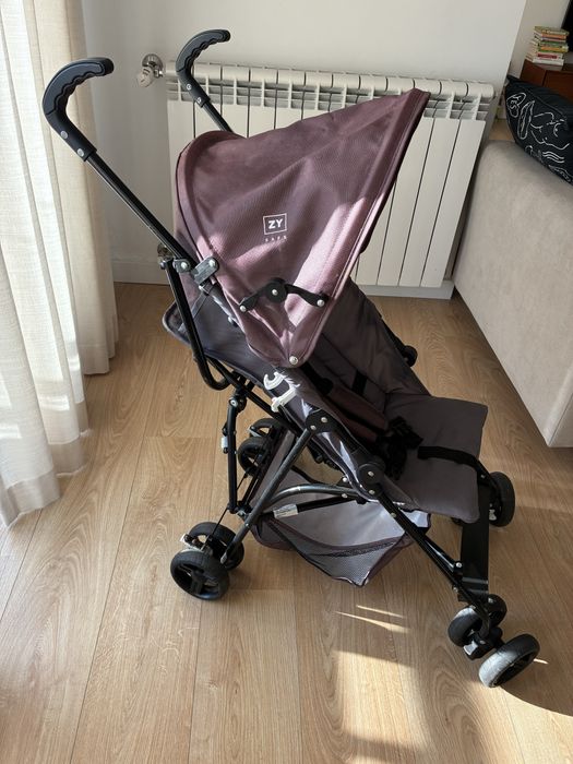 Carrinho de Passeio Bengala ZY Safe (Como Novo / Muito Compacto)