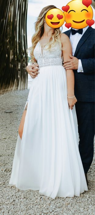 Suknia ślubna – elegancka, zwiewna, w stylu boho/glamour