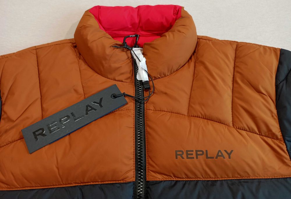 Kurtka zimowa męska puchowa Replay Regular Fit S