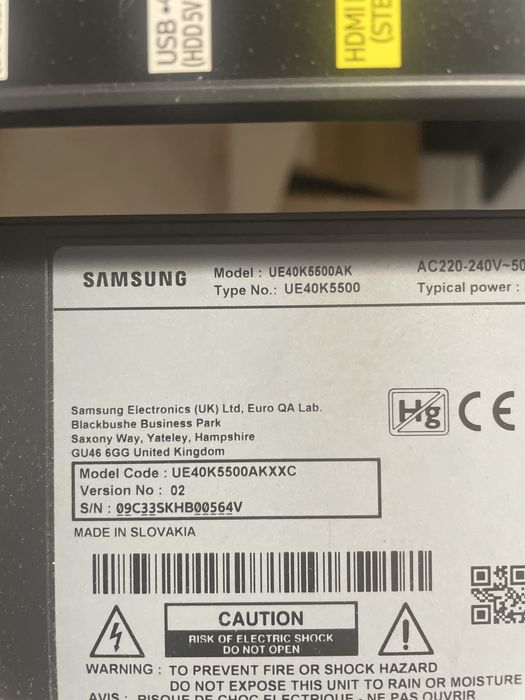 Placas de smart tv ecra partido ue40k5500ak