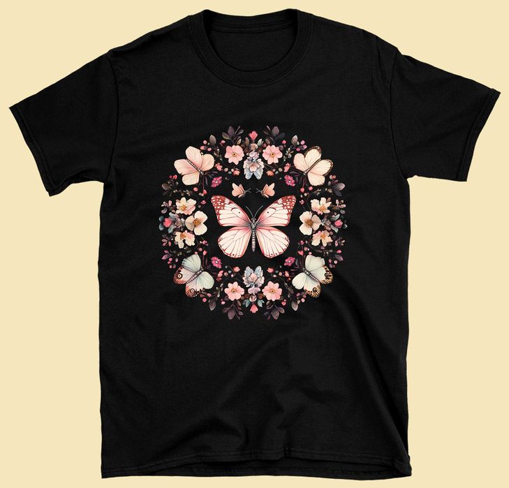 koszulka wmotyle, koszulka motyl, moda boho, t-shirt boho, xs-3xl