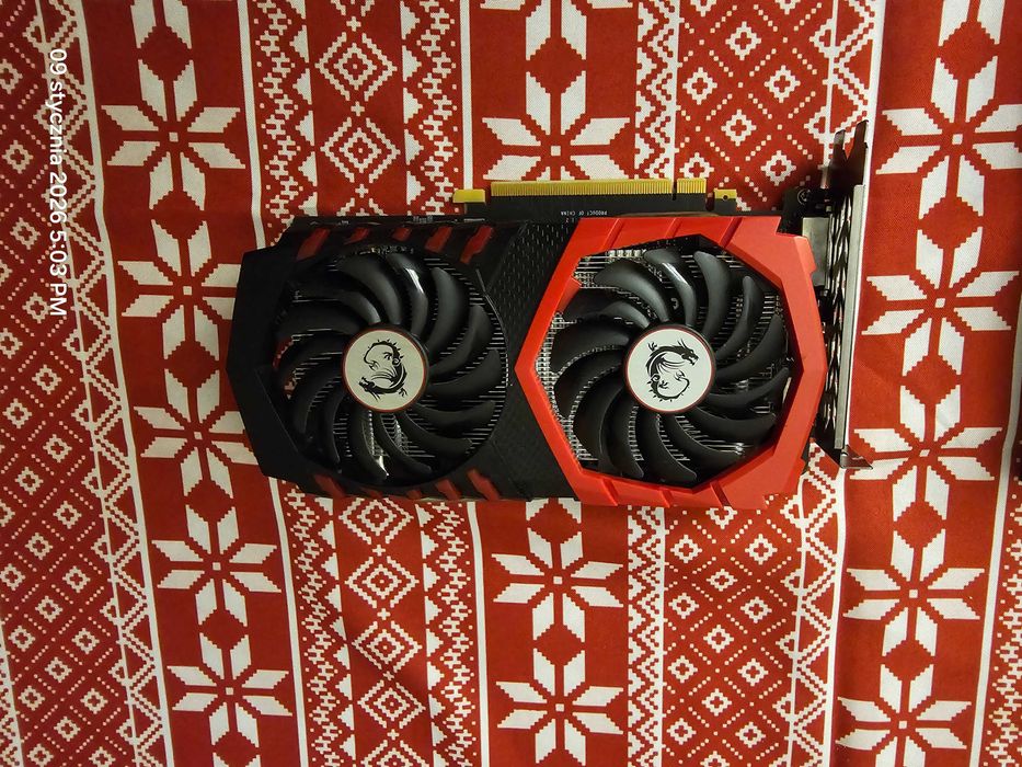 Karta graficzna GeForce GTX 1050tI 4gB plus pamięć ram , płyta główna