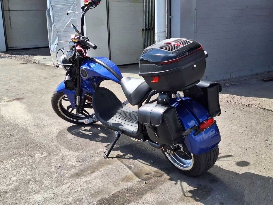 NEW Електробайк Citycoco Chopper 2000Вт ! Наложка 12 колеса