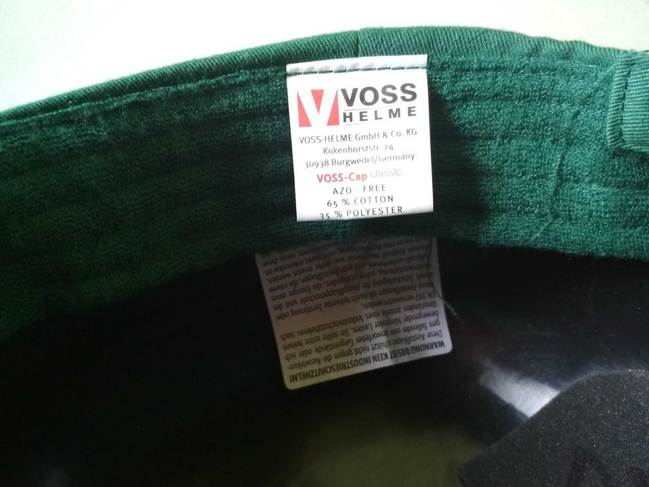 Czapka ochronna Voss Helme zielona czapkokask