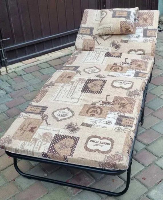 Раскладная кровать с матрасом раскладушка розкладне ліжко розкладачка