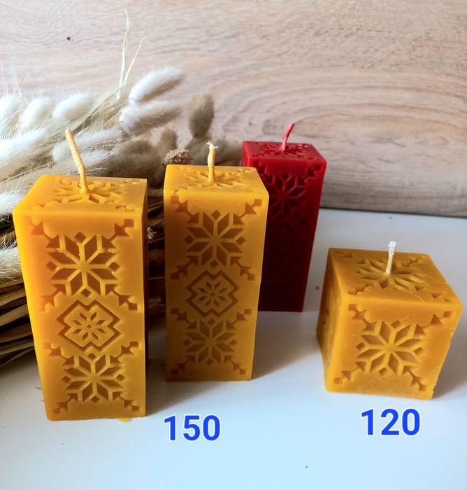 Свічки з натурального забрусного бджолиного воску