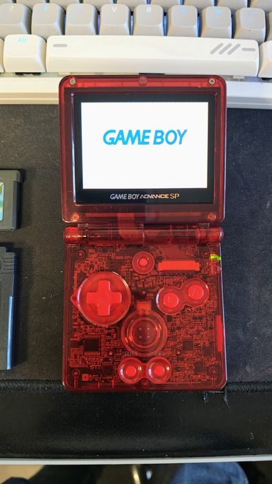 Gameboy Advanced SP ITA + USB C + 3 Gry
