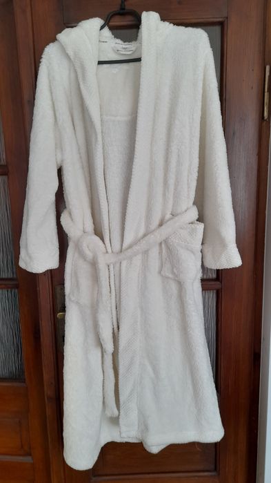 Szlafrok damski kremowy