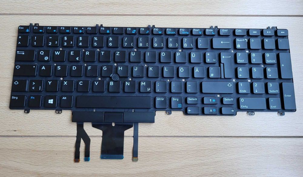 Teclado Dell Precision 7730, 7530, 7540, 7740, GER