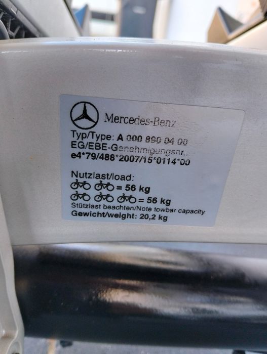 Bagażnik  3 Rowery Mercedes -Benz