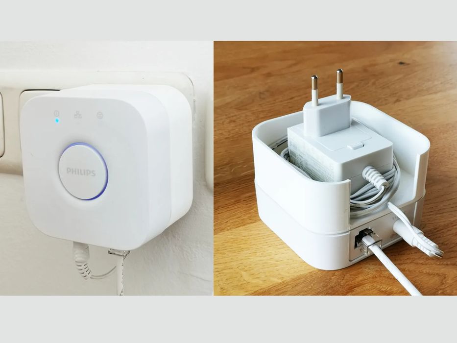 Suporte Philips Hue Bridge na Tomada