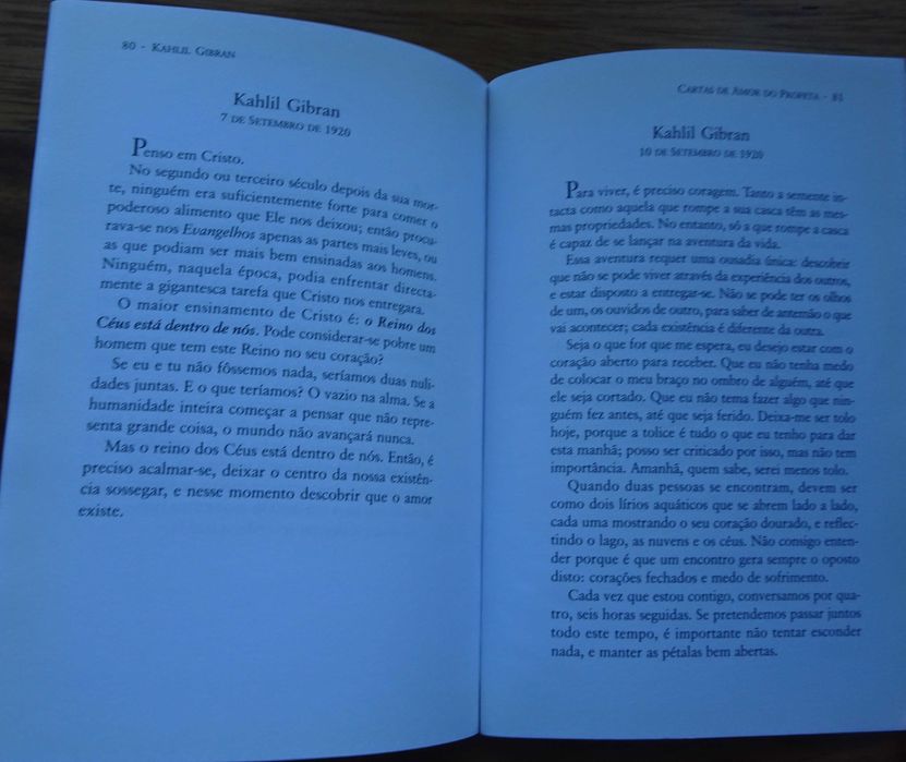 Cartas de Amor do Profeta de Kahlil Gibran