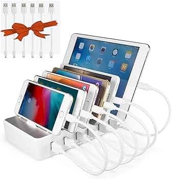 Stacja szybkiego ładowania 8a 6xusb (2 iphone 2 usb c 2 micro usb)