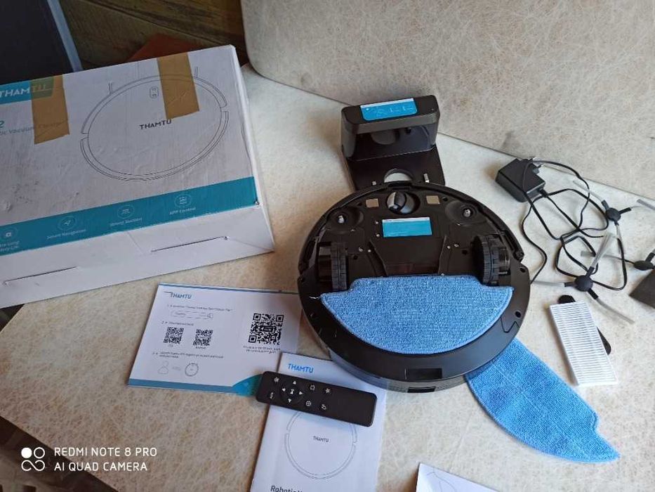 Thamtu Robot odkurzający z funkcją wycierania, G2