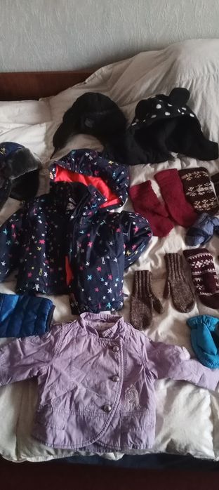 Одяг дитячий на 2-3 роки шапка рукавиці куртка