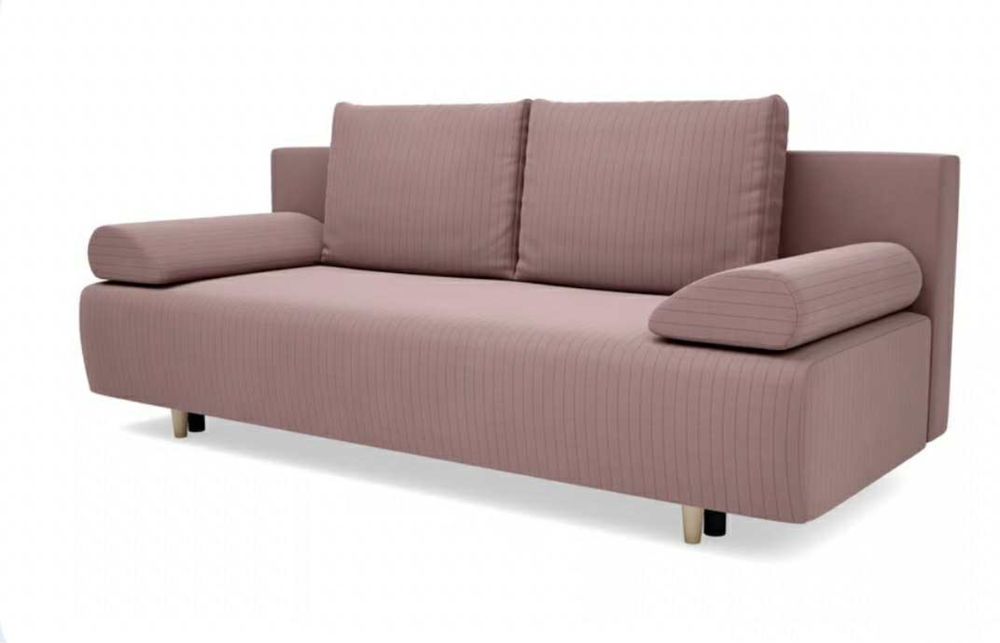 Sofa Agata Meble rozkładana Pudrowy Róż