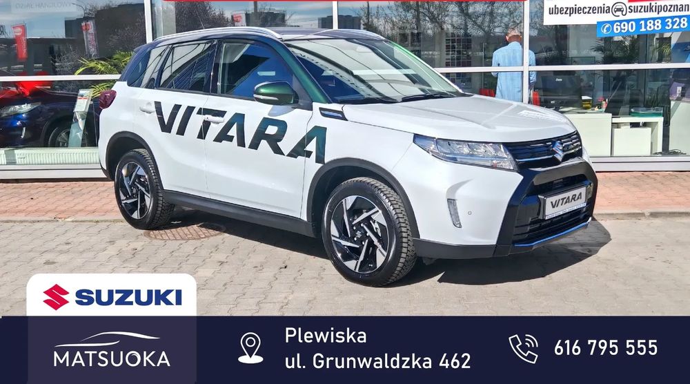Suzuki Vitara Elegance 1,4 129KM mild Hybrid 4WD 6MT White / Dach kameleon, Demo