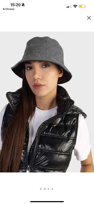 Жіноча сіра шерстяна панама