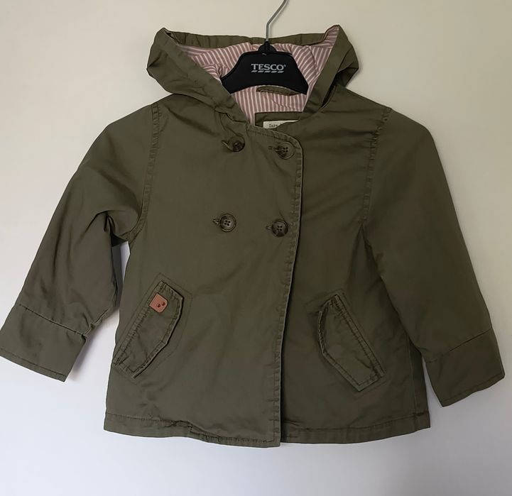 Parka dziewczęca Zara Girl 98 zebra khaki