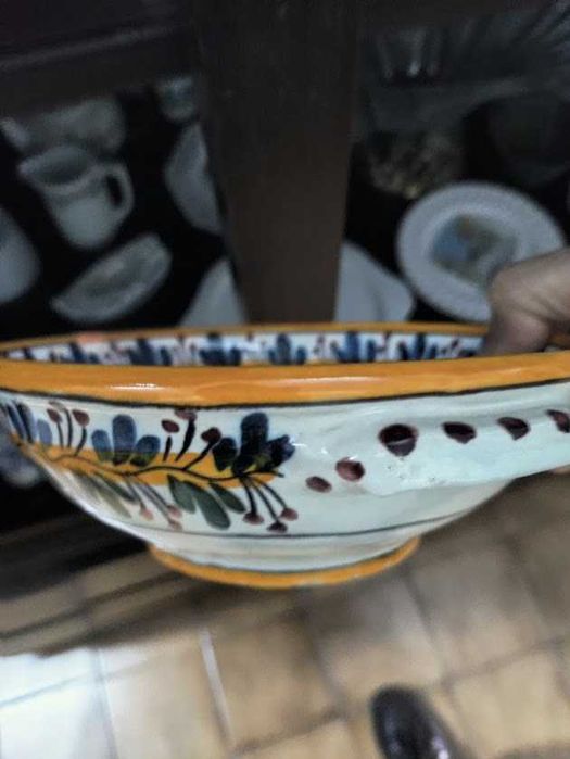 Taça escudela em faiança Viúva de Lamego