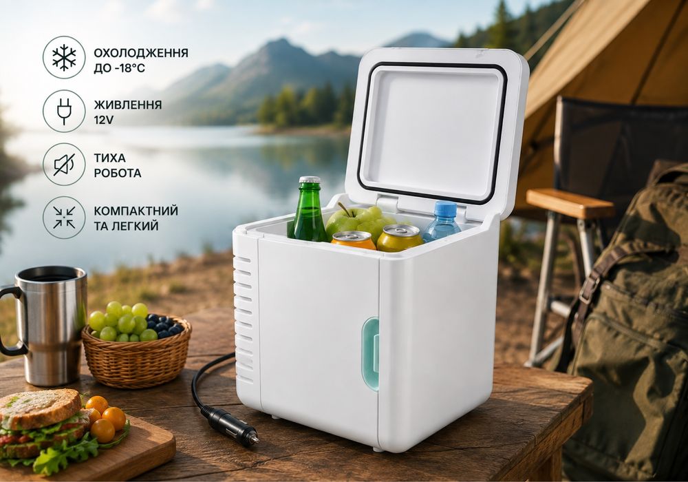 Автохолодильник 5 л 12V — компактний холодильник | НОВИЙ