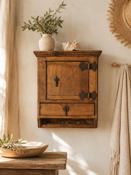canape, bambu, armario, mesa, bau, decoração, rustico