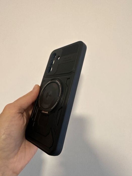 Etui Plecki Pancerne czarne + SZKŁO hartowane do SAMSUNG GALAXY A17