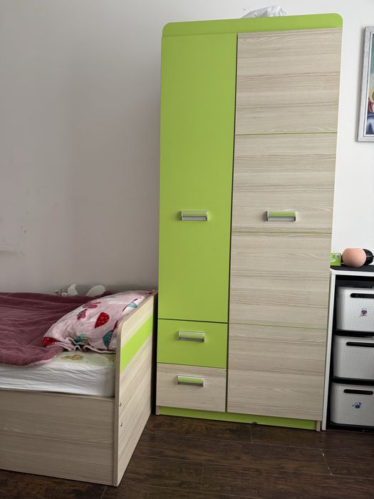 Ліжко +шафа (ламелі ,матрас)