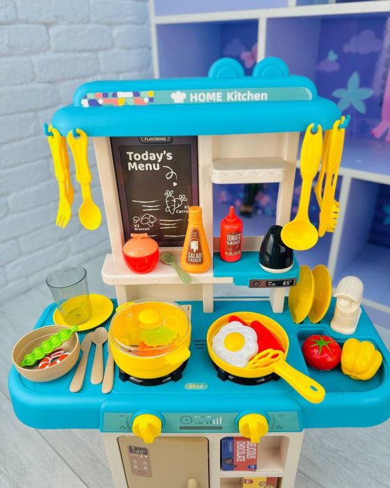Нова! Дитяча кухня, вода, пар, світло, звук. Накормить в сіх ляльок