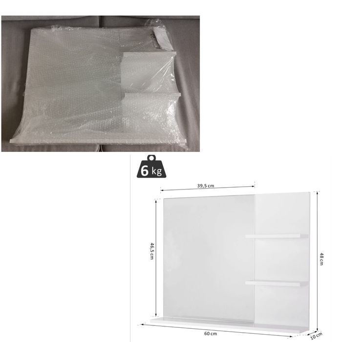 New mirror with 3 shelves