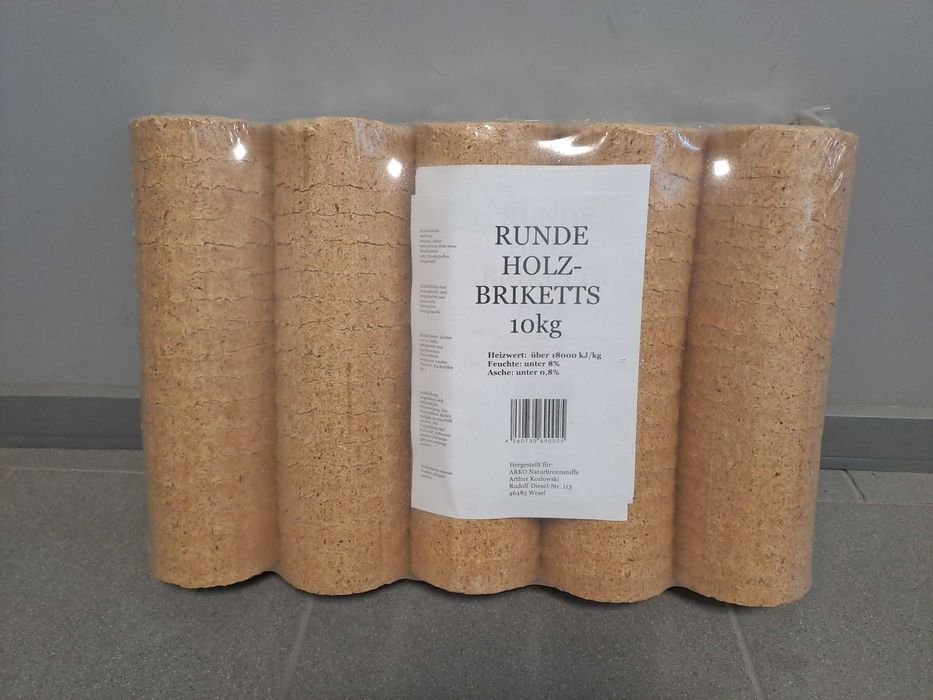 Brykiet drzewny walec liściasty do kominka wysoka jakość 18Mj dąb buk